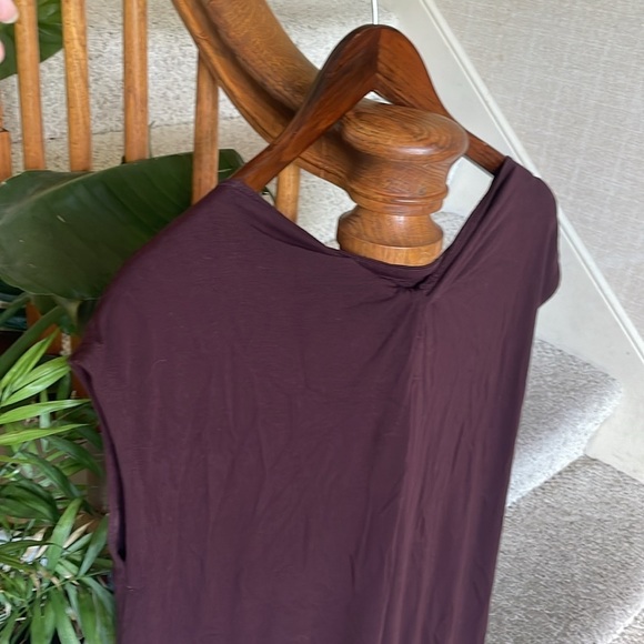 Eileen Fisher Purple Sleeveless Flowy Boho Tunic Dress - Picture 6 of 9